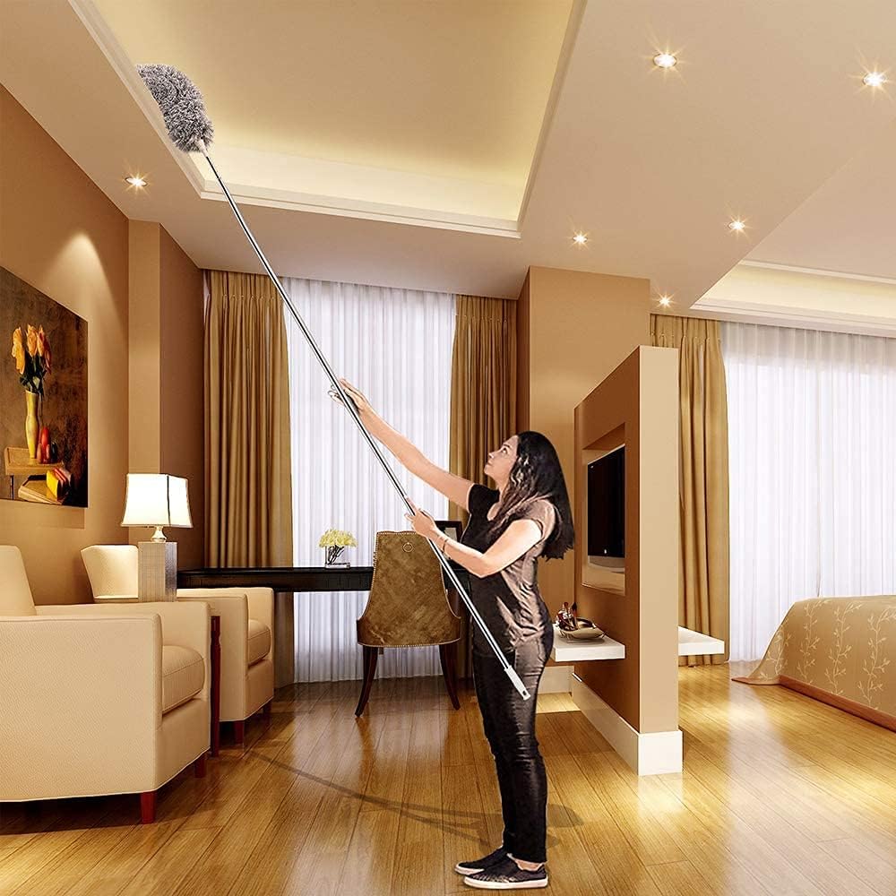 microfiber duster with extension pole(stainless steel) 30 to 100 microfiber duster with extension pole(stainless steel) 30 to 100