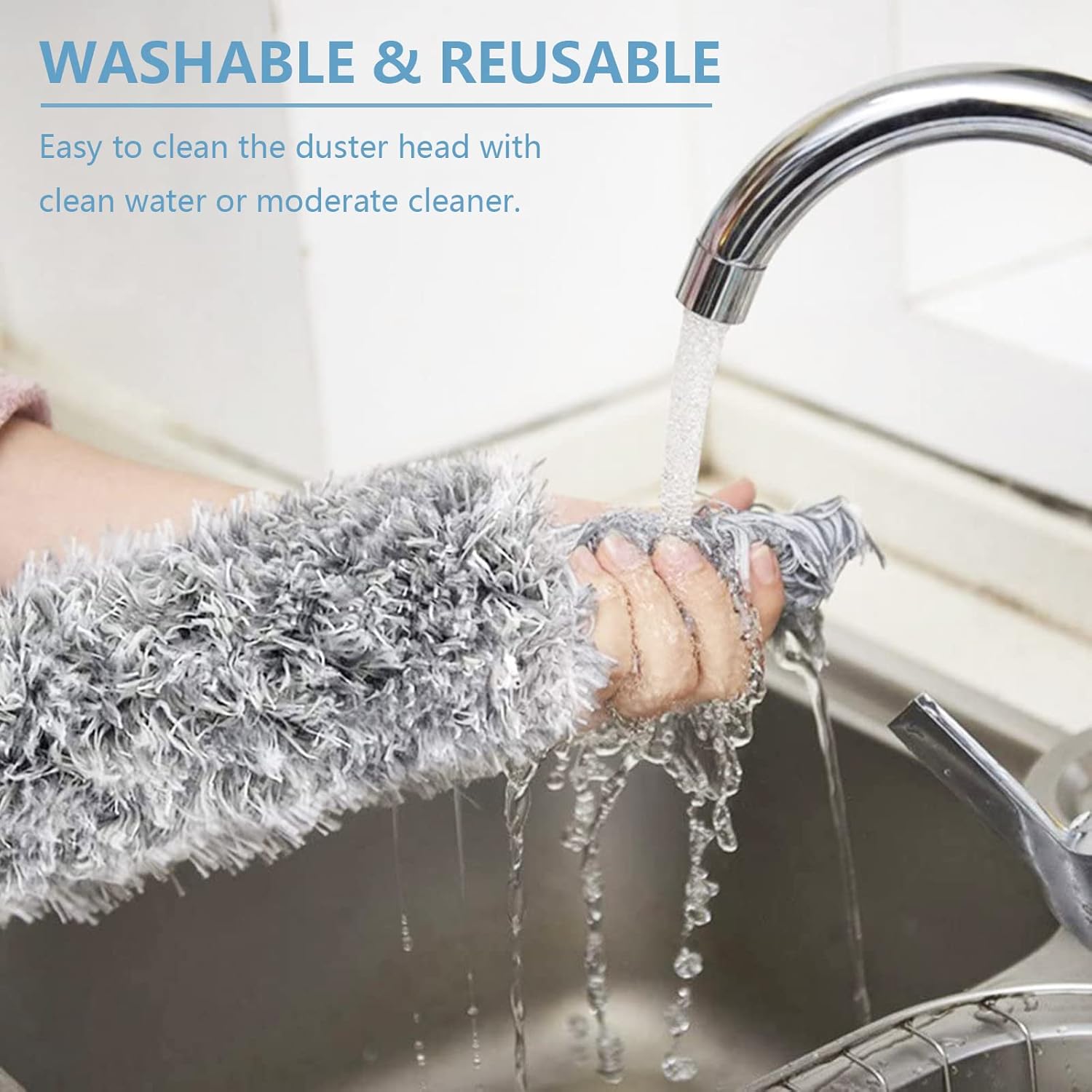 microfiber duster with extension pole(stainless steel) 30 to 100 microfiber duster with extension pole(stainless steel) 30 to 100