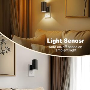 night lights plug into wall 2 pack